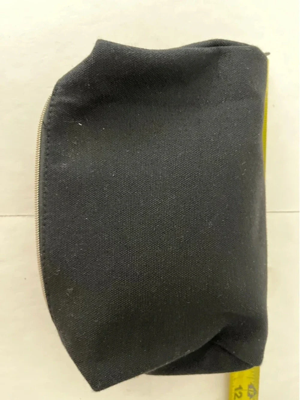 Lancôme Paris Black Canvas Cosmetic makeup Bag purse storage Gold Rose Print